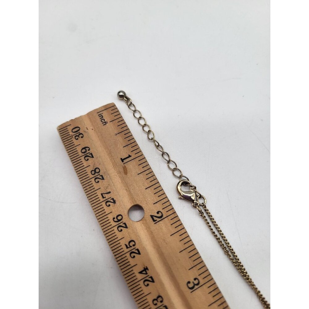 Gold Tone Horn Pendant Necklace Crescent Moon - Picture 7 of 9